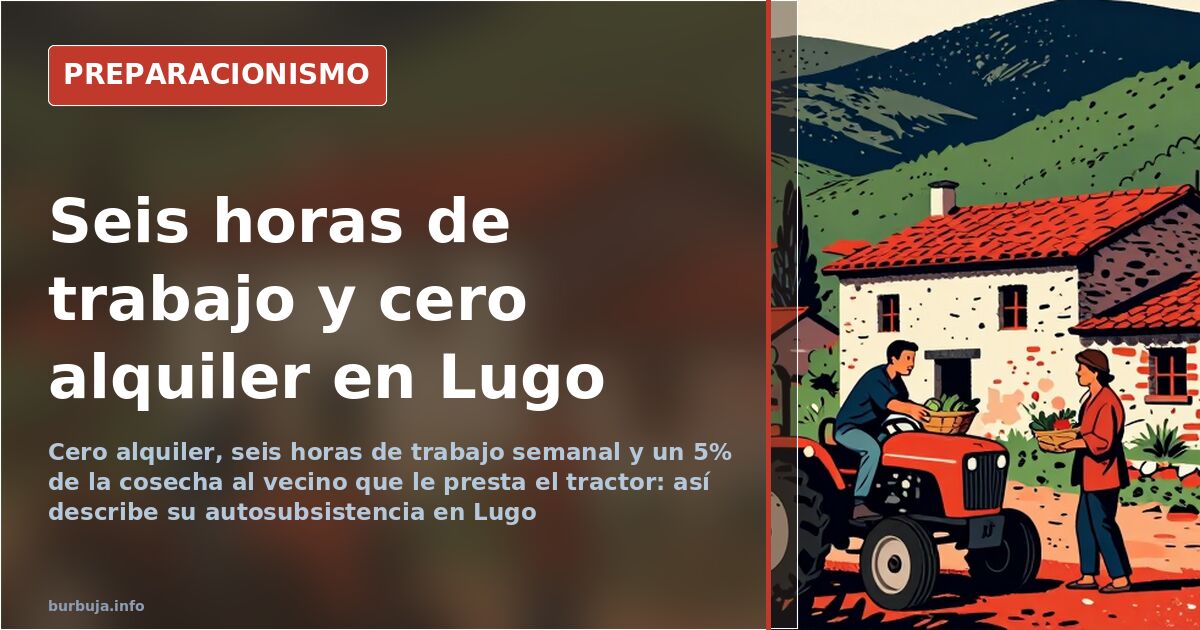 Autosubsistencia en Lugo: seis horas de trabajo y cero alquiler