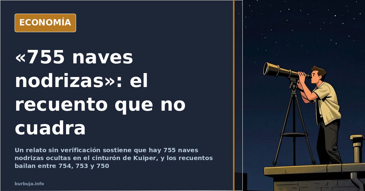 Ilustración de naves nodrizas formando una flota en el cinturón de Kuiper con la Tierra al fondo