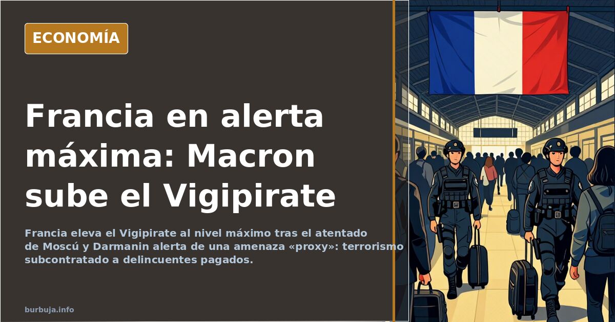 Francia eleva al máximo la alerta Vigipirate tras el atentado de Moscú