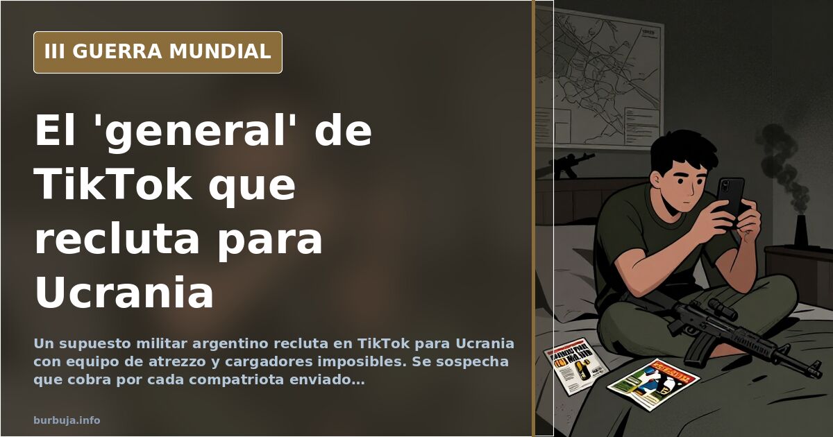 El 'general' argentino que recluta para Ucrania desde TikTok