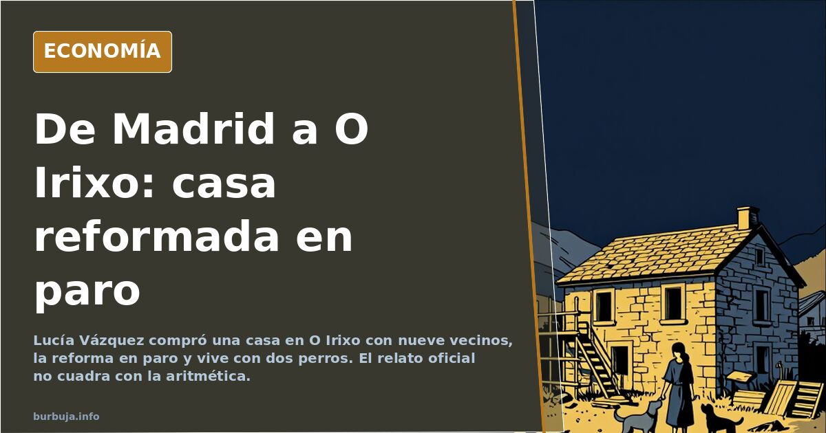 Compra una casa en O Irixo con 9 vecinos y la reforma en paro