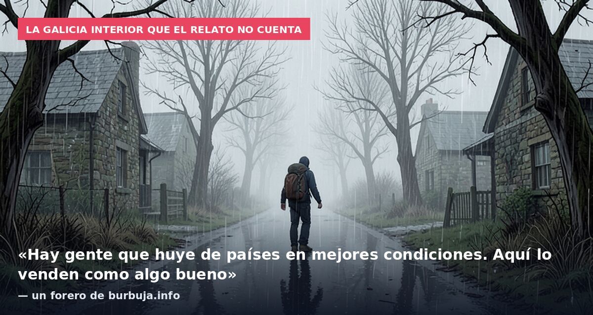 La Galicia interior que el relato no cuenta: «Hay gente que huye de países en mejores condiciones. Aquí lo venden como algo bueno» — un forero de burbuja.info