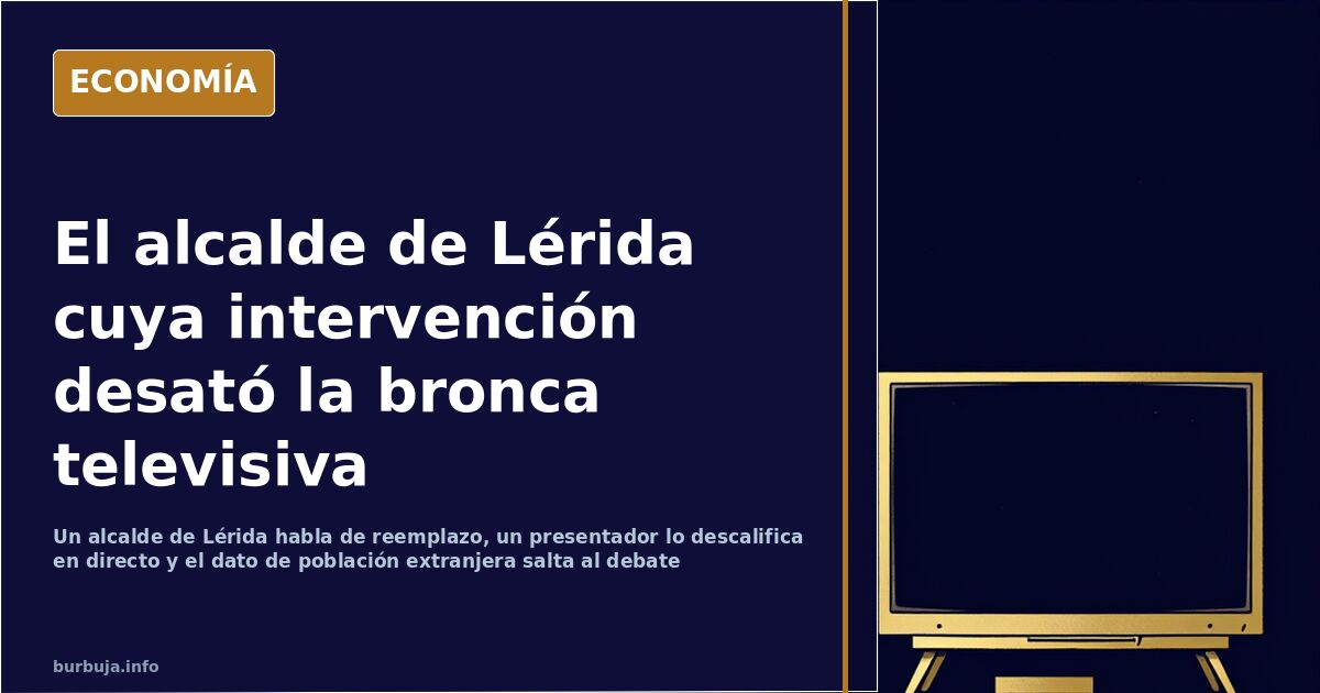 Lérida: un alcalde habla de reemplazo y La Sexta lo descalifica