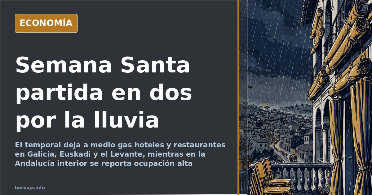 La lluvia divide la Semana Santa: anulaciones y plazas libres