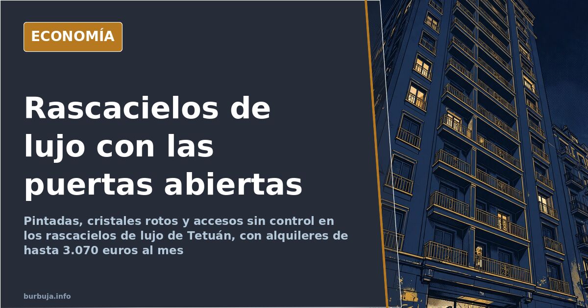 Destrozos y miedo en los rascacielos de lujo de Tetuán