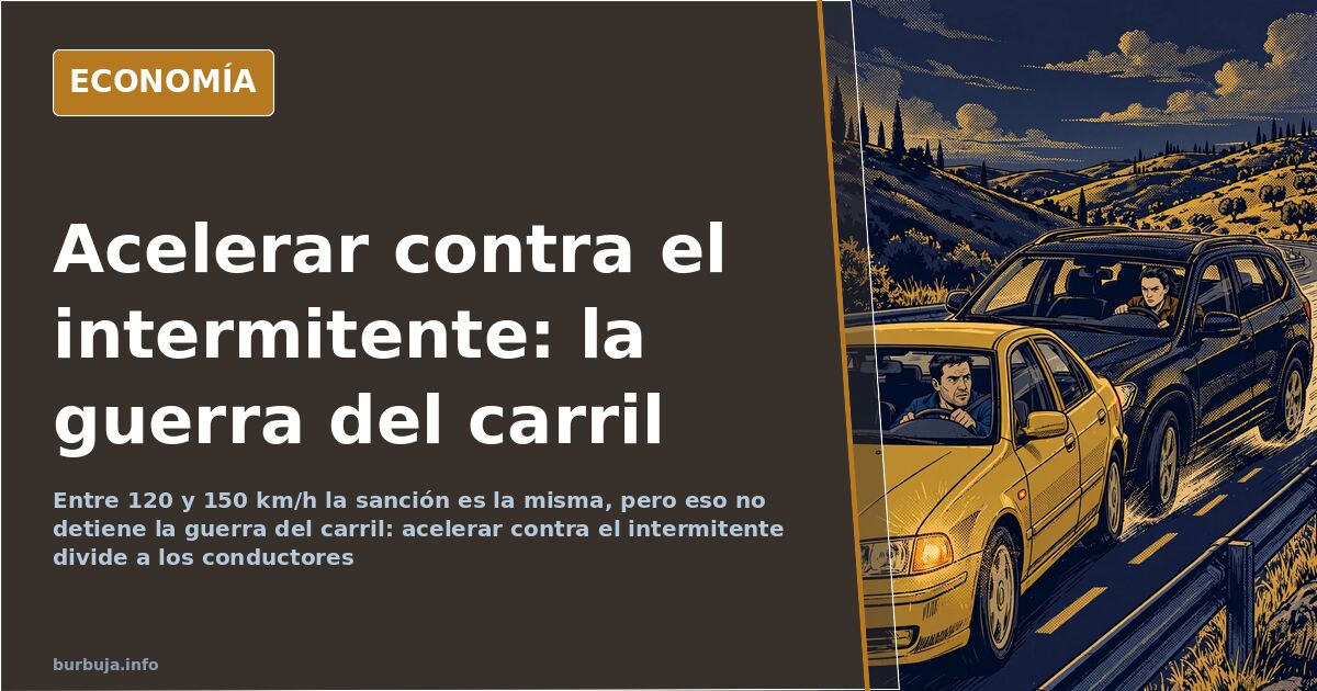 Acelerar contra el intermitente: la guerra de la autovía
