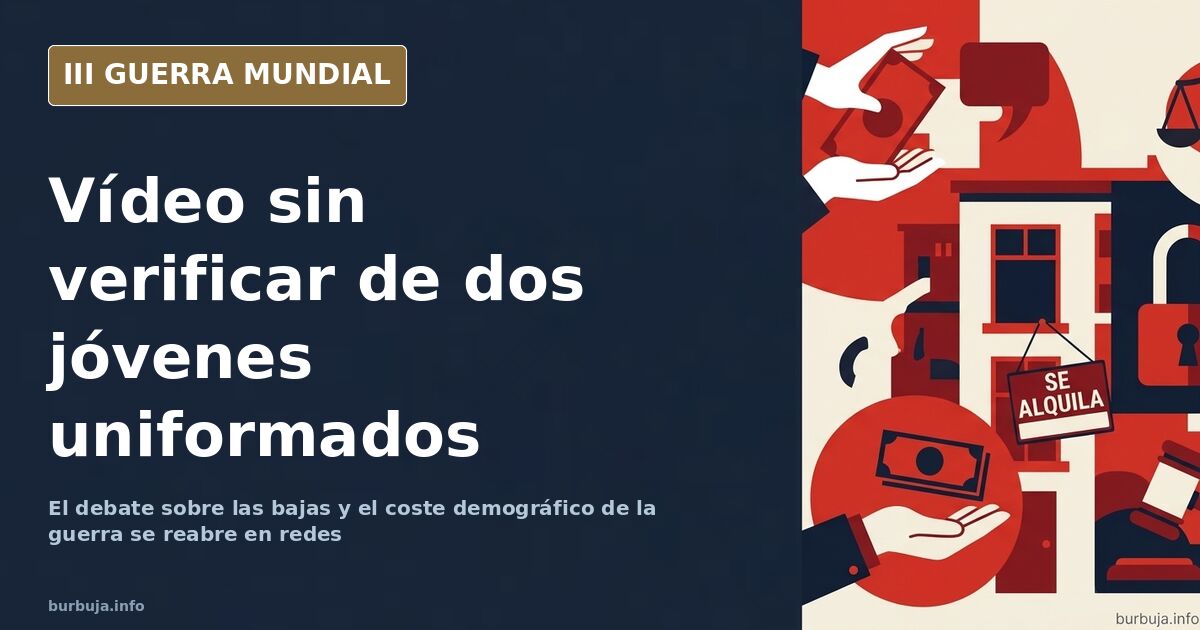 Un vídeo sin verificar muestra a dos adolescentes en el frente ucraniano