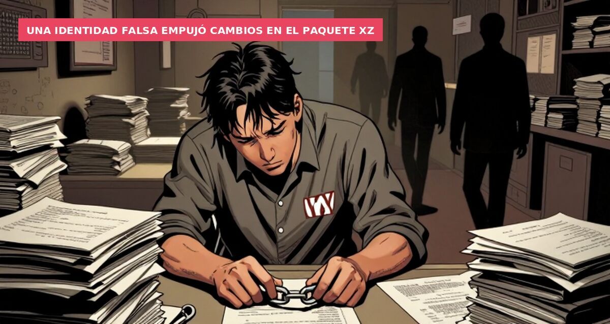 Una identidad falsa empujó cambios en el paquete xz
