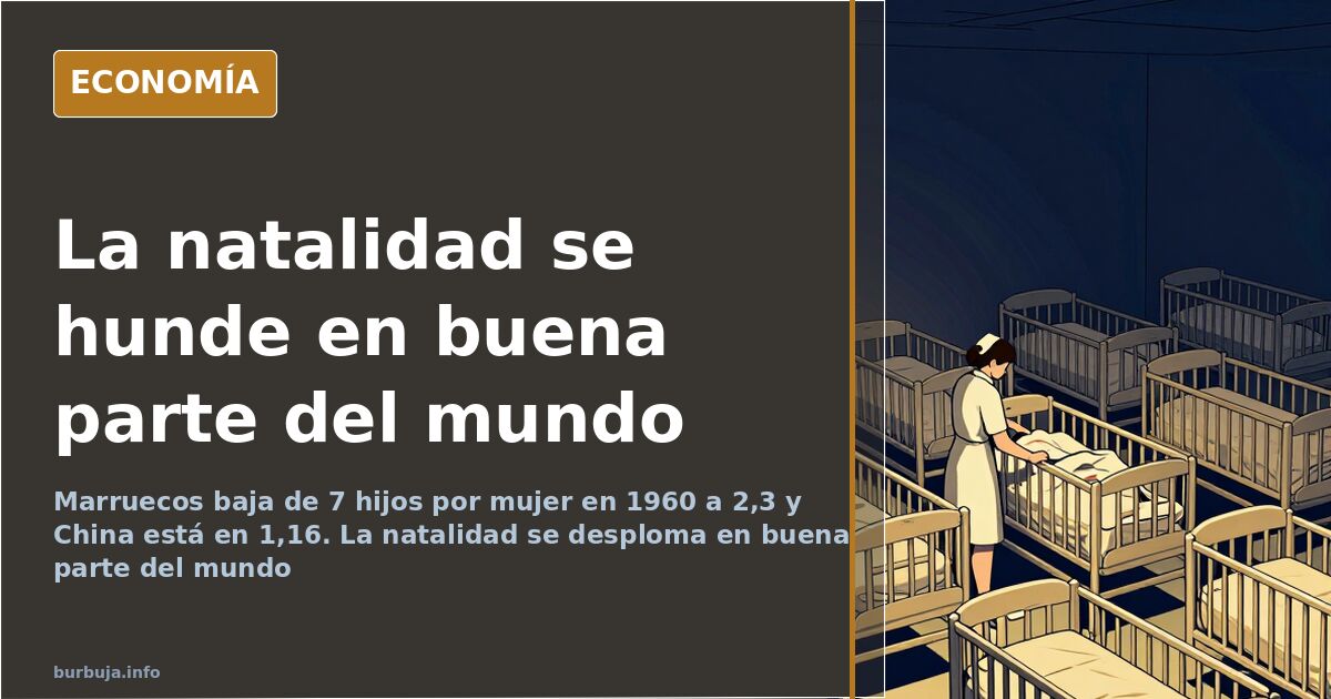 La natalidad se desploma en buena parte del mundo