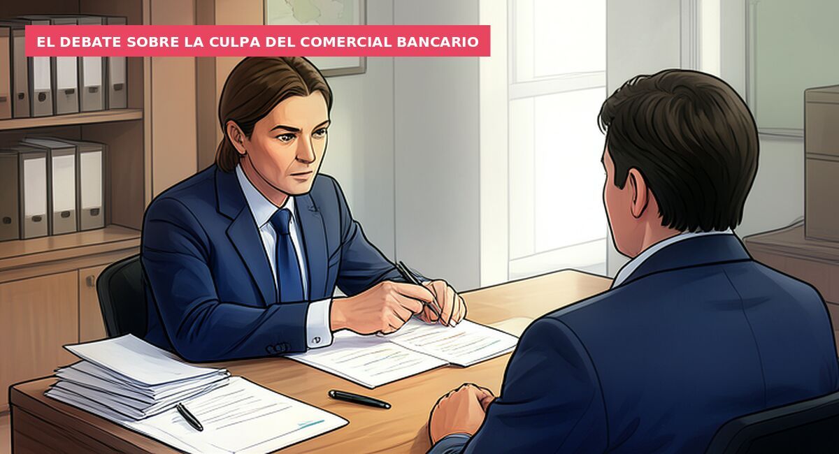 El debate sobre la culpa del comercial bancario