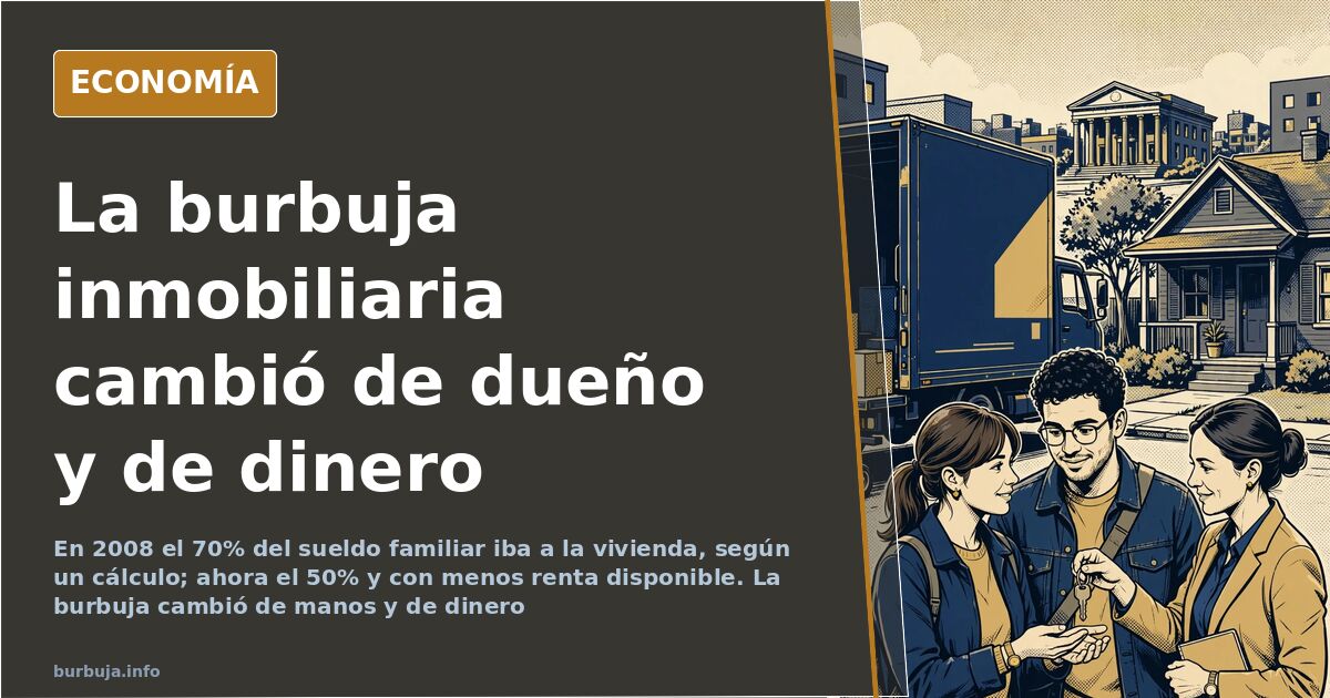 Contraste entre grúas y obra nueva de la burbuja inmobiliaria de 2008 y bloques de viviendas terminados y sin vender en una c