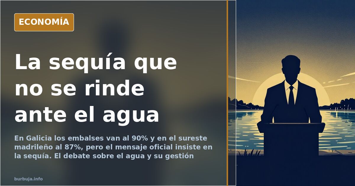 La sequía oficial que no se rinde ni con los embalses al 90%