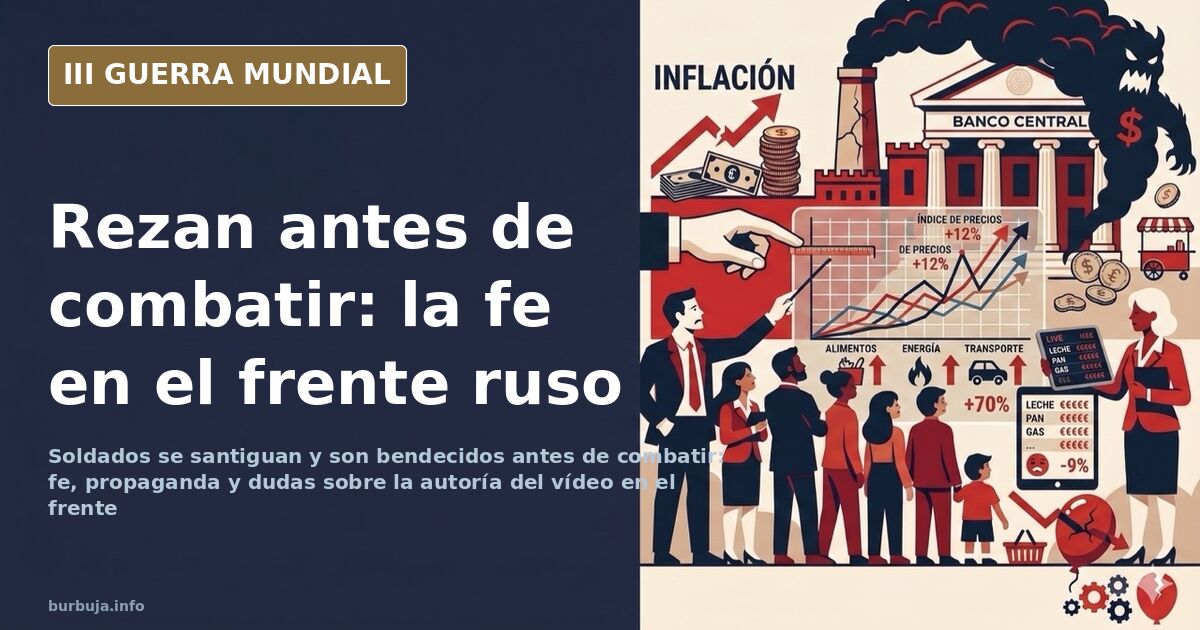 Tropas rusas oran antes de la batalla: fe y guerra