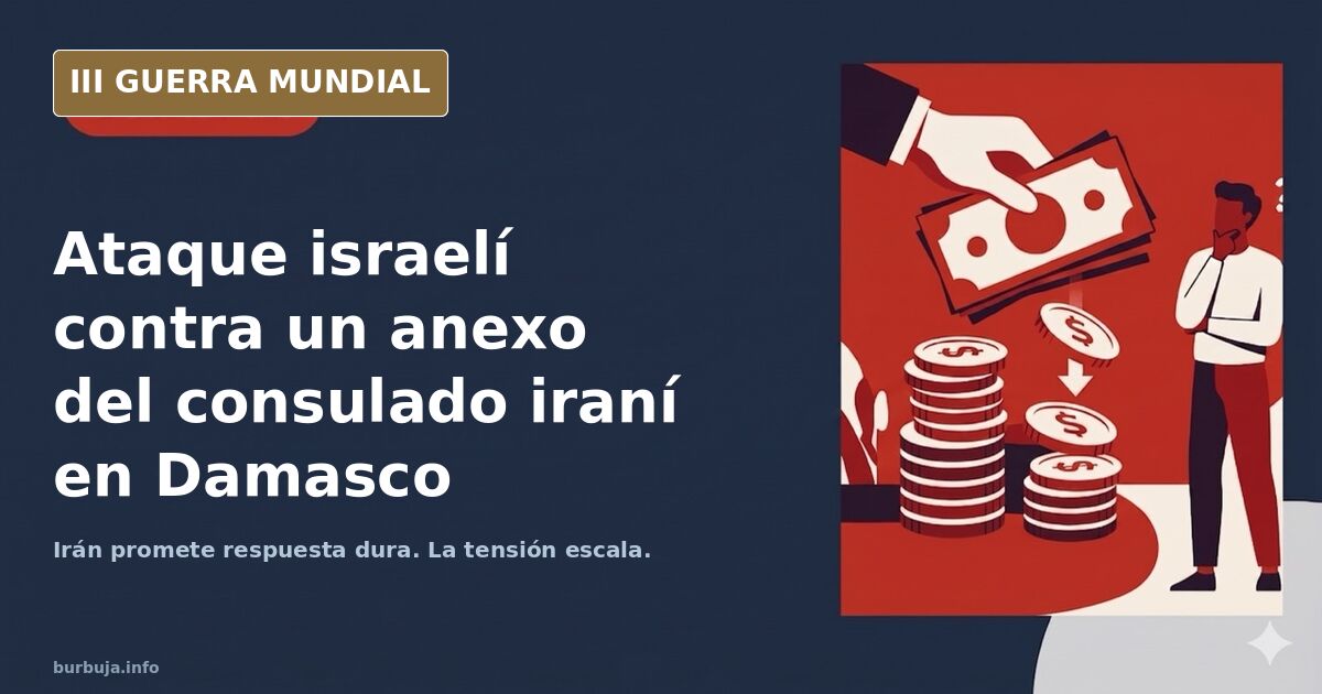 Ataque israelí contra un edificio anexo al consulado iraní en Damasco