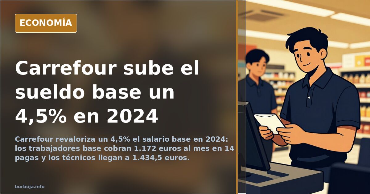 Trabajadora en una caja de supermercado ilustrando el sueldo de los empleados de Carrefour en 2024
