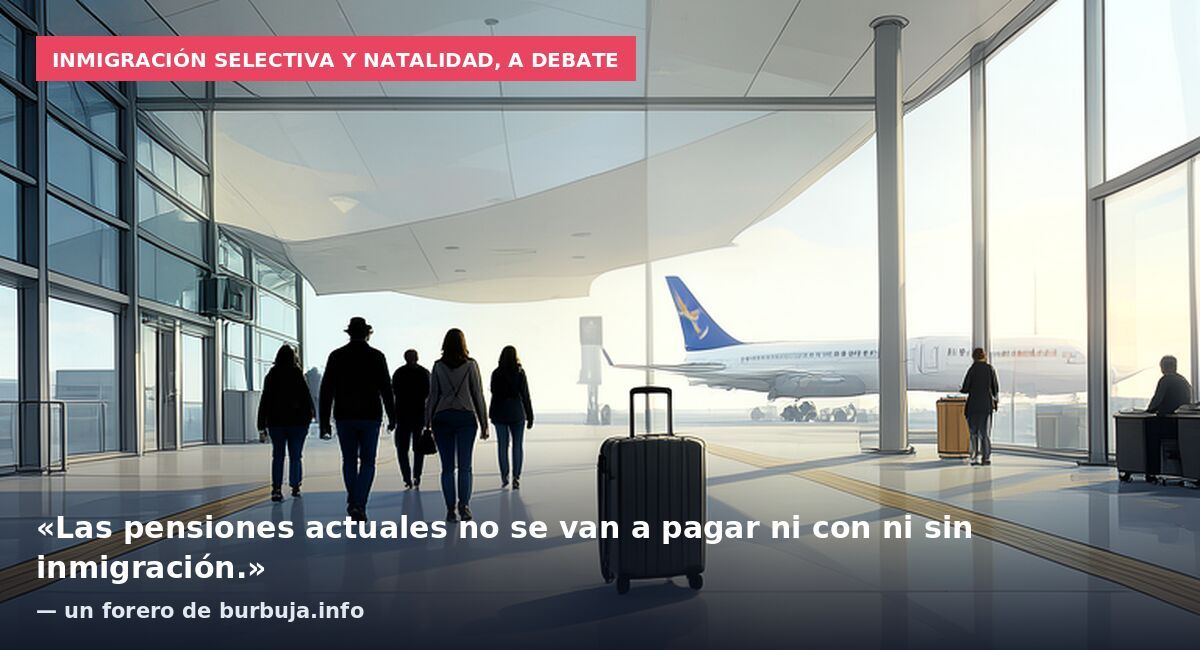 Inmigración selectiva y natalidad, a debate: «Las pensiones actuales no se van a pagar ni con ni sin inmigración.» — un forero de burbuja.info