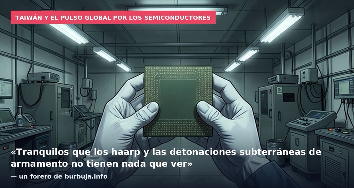 Taiwán y el pulso global por los semiconductores: «Tranquilos que los haarp y las detonaciones subterráneas de armamento no tienen nada que ver» — un forero de burbuja.info