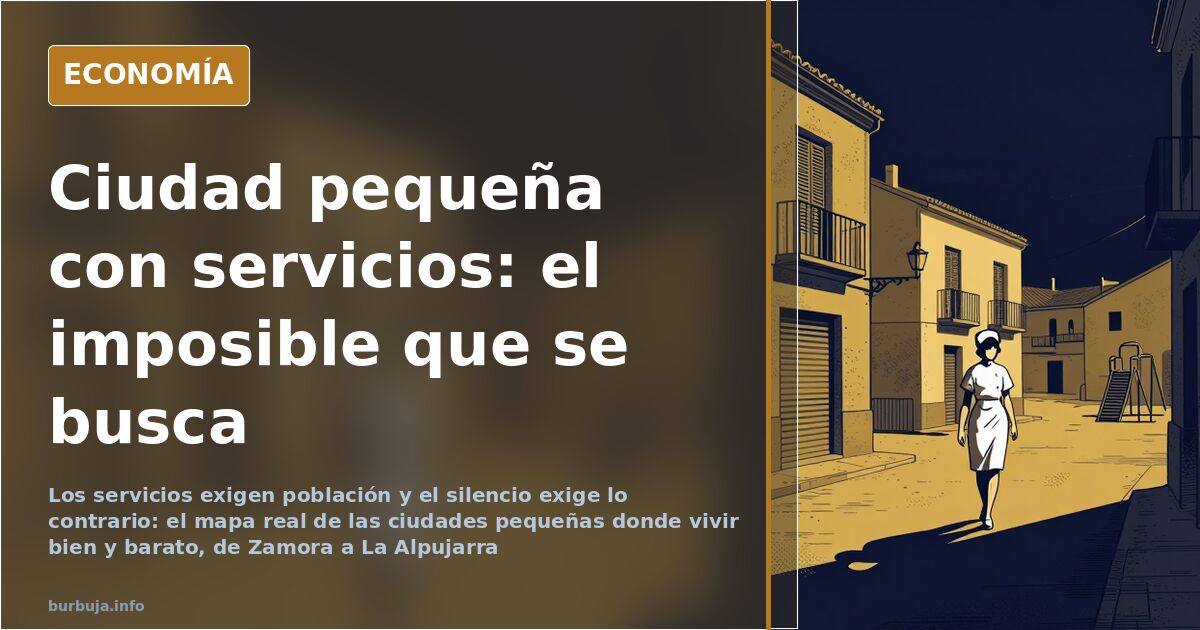 Ciudades pequeñas con servicios: dónde vivir bien y barato