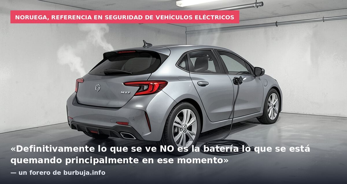 Noruega, referencia en seguridad de vehículos eléctricos: «Definitivamente lo que se ve NO es la batería lo que se está quemando principalmente en ese momento» — un forero de burbuja.info