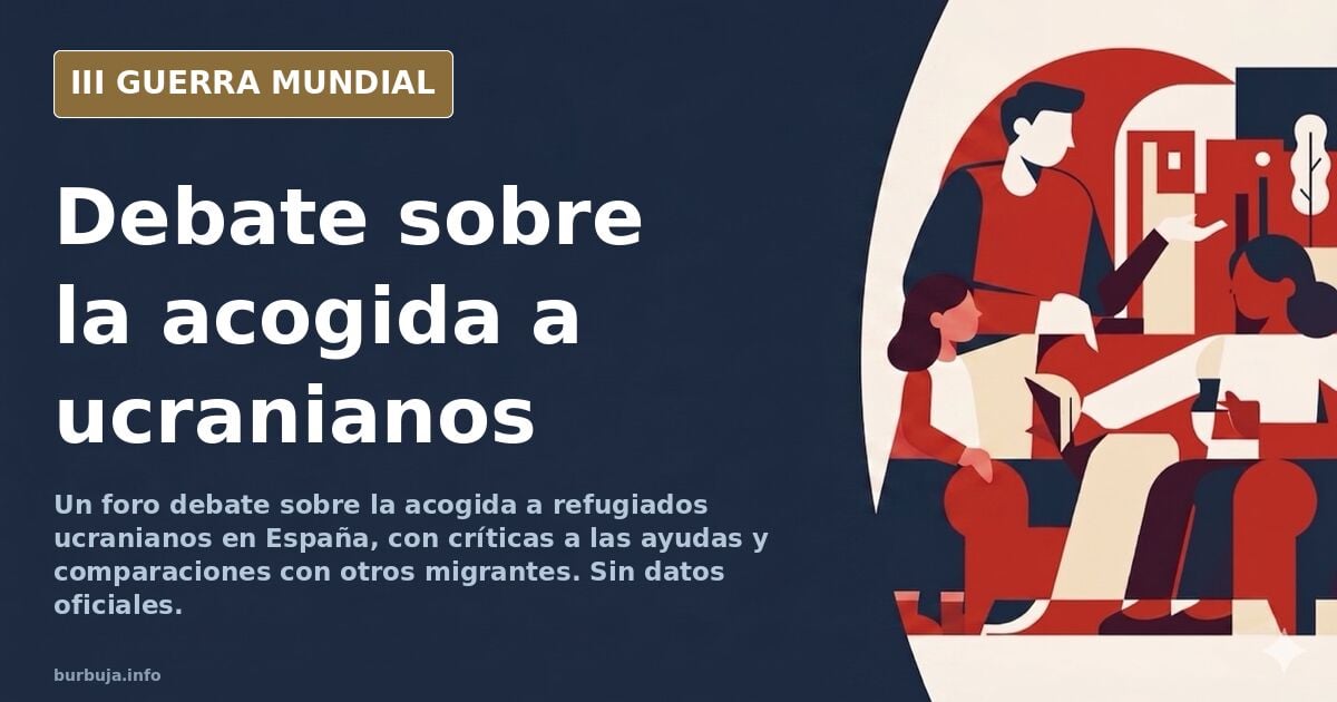 Foro de debate sobre la acogida a refugiados ucranianos en España