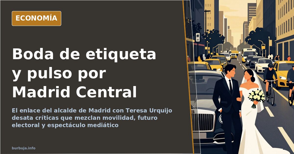 Almeida se casa: Madrid Central vuelve al centro del debate