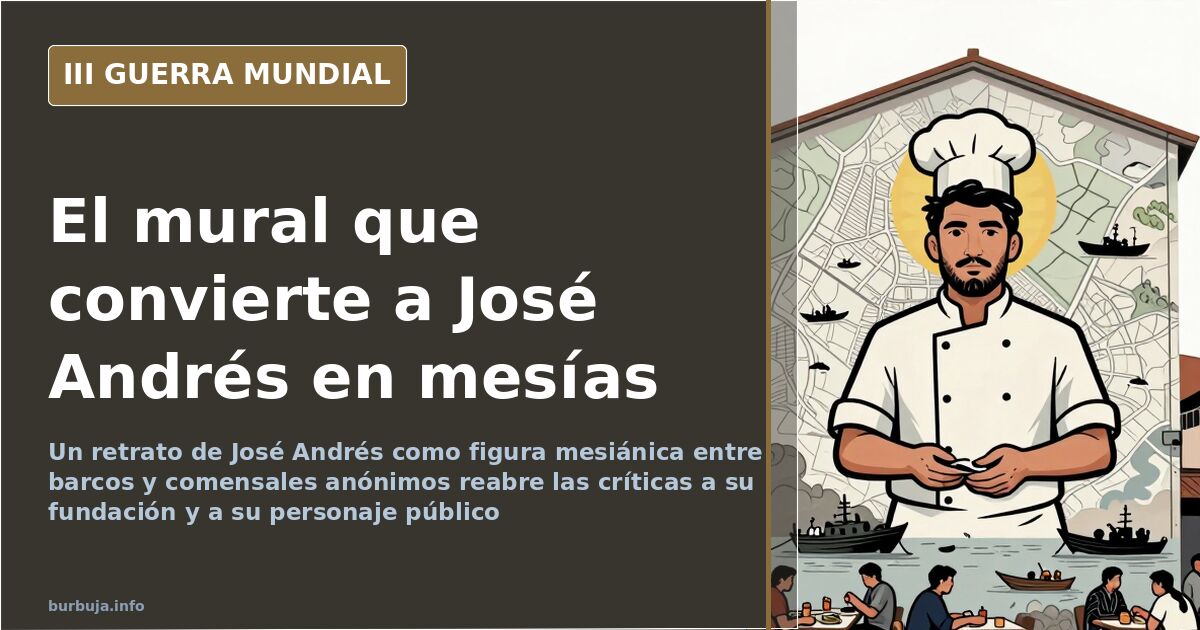 José Andrés: Messias-Mural schürt Kritik an Stiftung