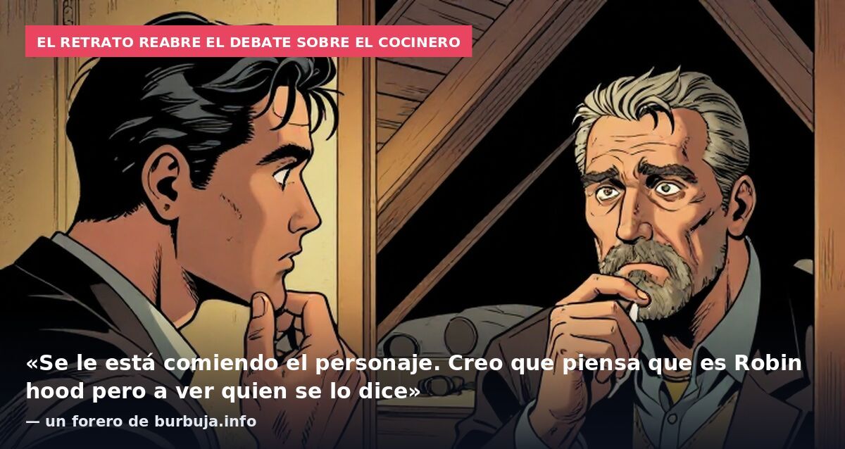 El retrato reabre el debate sobre el cocinero: «Se le está comiendo el personaje. Creo que piensa que es Robin hood pero a ver quien se lo dice» — un forero de burbuja.info
