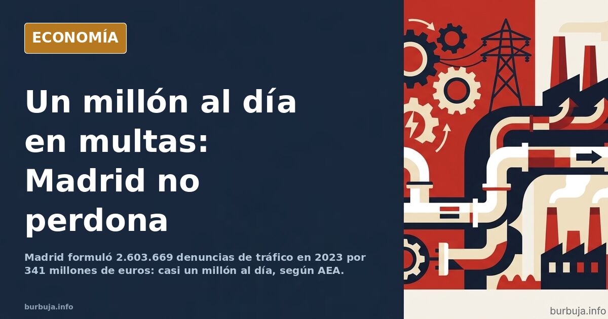 Ilustración editorial de un radar de tráfico urbano con una lluvia de monedas cayendo sobre un edificio municipal