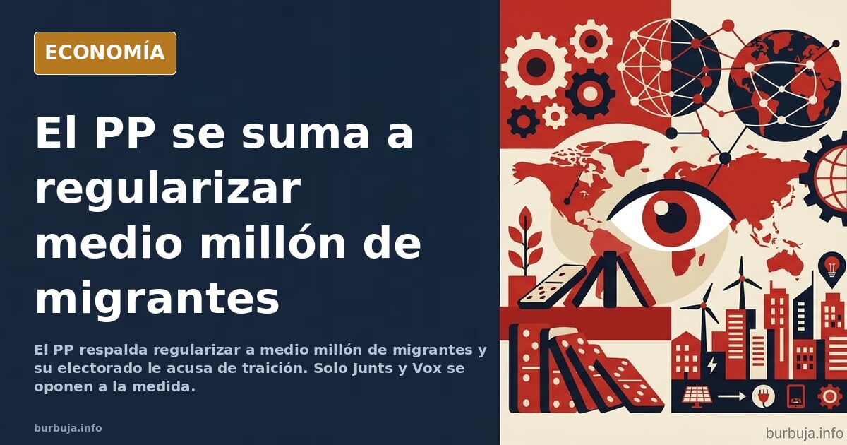 El PP respalda regularizar a medio millón de migrantes