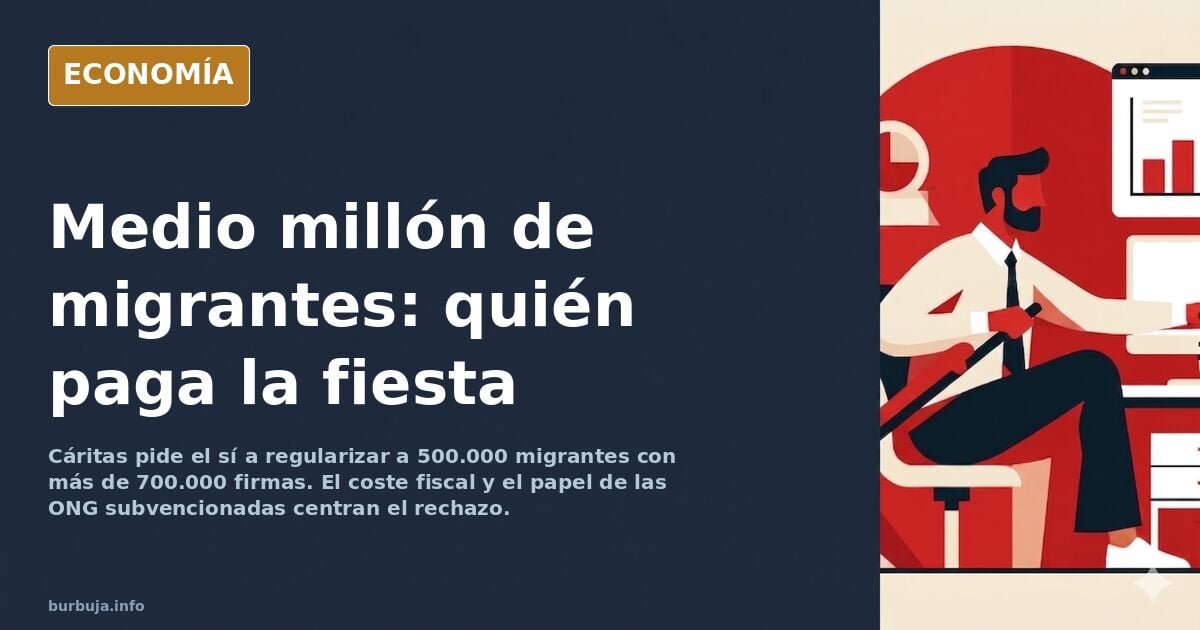 Cáritas pide el sí a regularizar a 500.000 migrantes