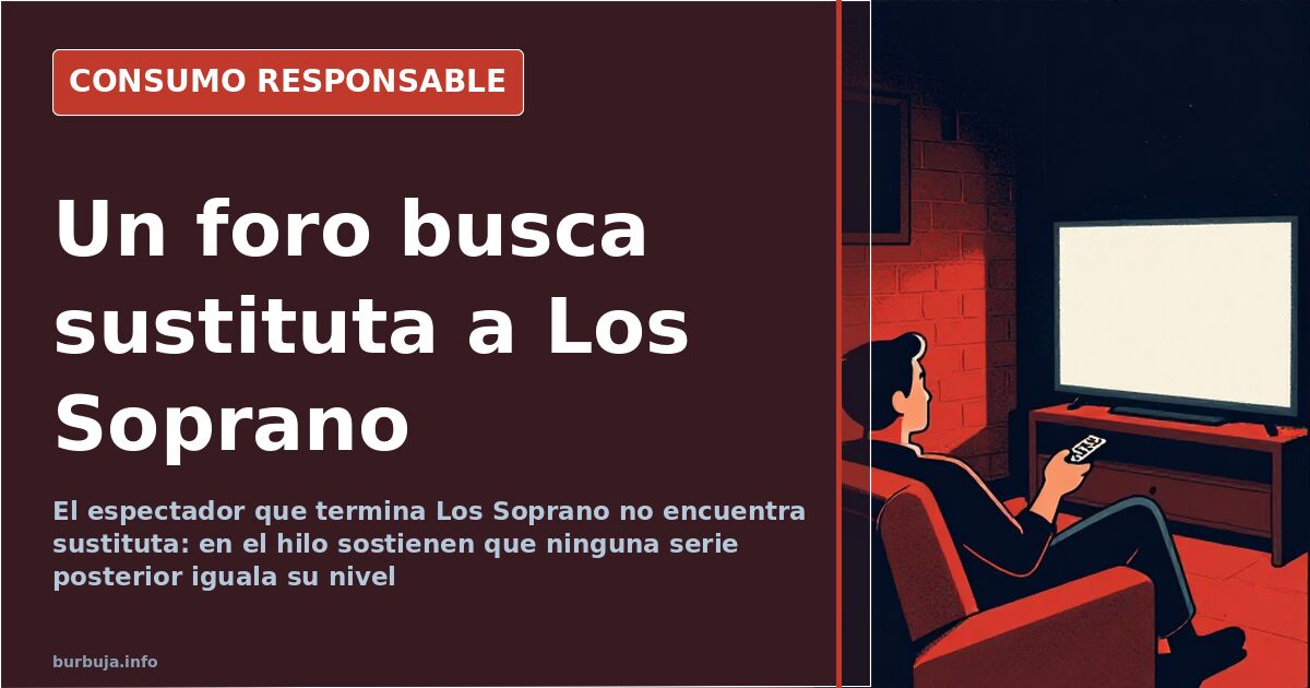 «Ninguna serie iguala a Los Soprano», dicen en el foro