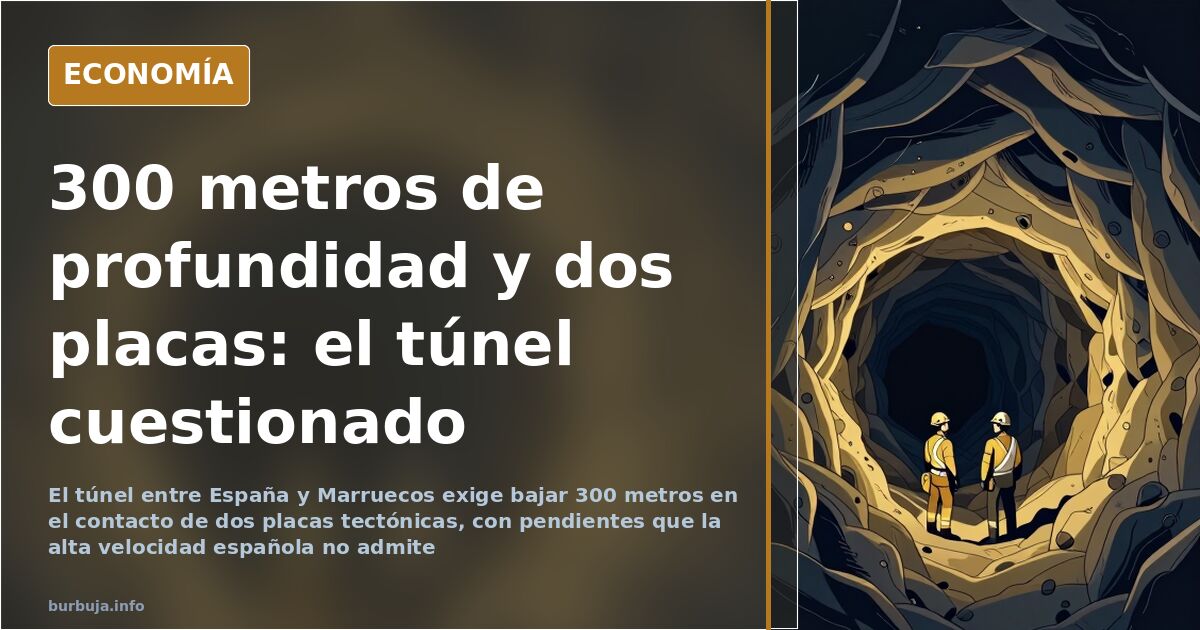 Túnel España-Marruecos: 300 metros de cota que el tren no asume