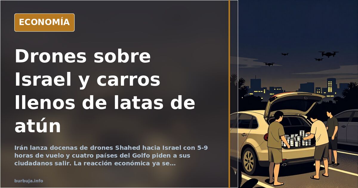 Ataque de Irán a Israel: del dron Shahed al acopio de latas