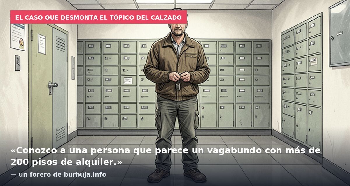 El caso que desmonta el tópico del calzado: «Conozco a una persona que parece un vagabundo con más de 200 pisos de alquiler.» — un forero de burbuja.info