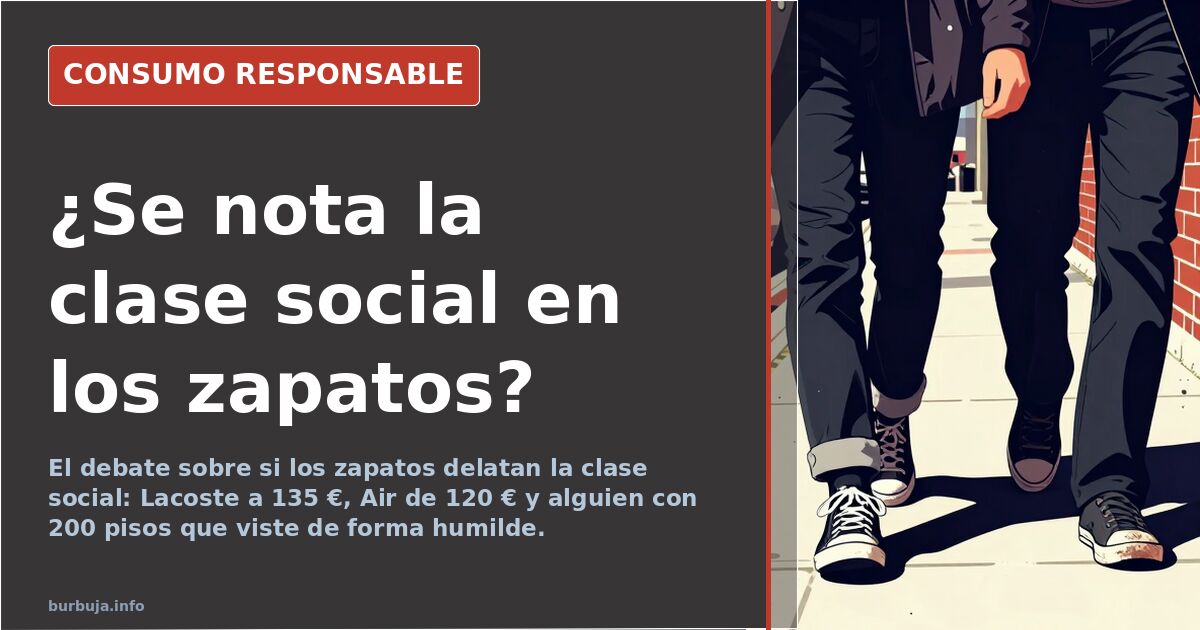 «Los zapatos delatan la clase», un debate de foro