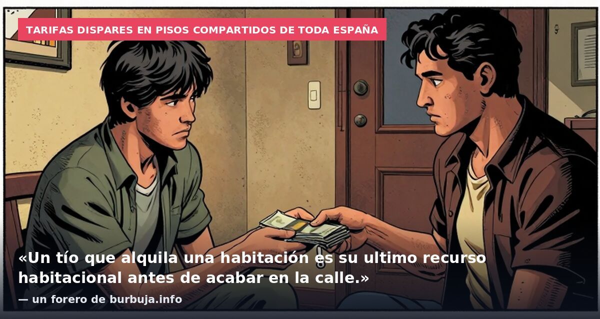 Tarifas dispares en pisos compartidos de toda España: «Un tío que alquila una habitación es su ultimo recurso habitacional antes de acabar en la calle.» — un forero de burbuja.info