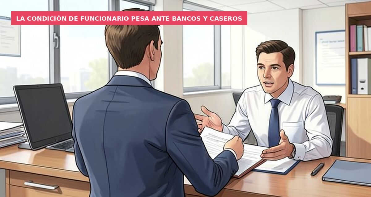 La condición de funcionario pesa ante bancos y caseros