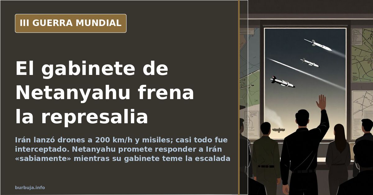 Israel aparca su respuesta a Irán por miedo a la escalada
