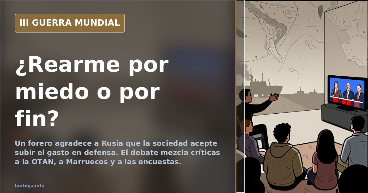 Debate sobre el rearme: «Gracias rusos» y dudas sobre las encuestas