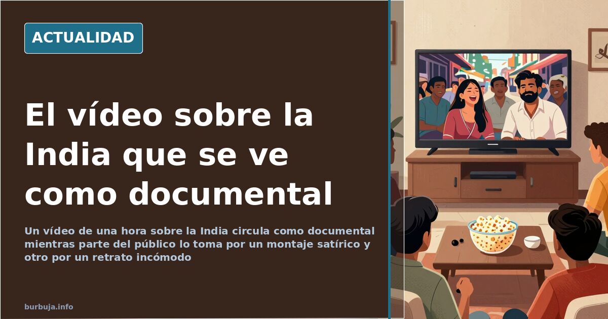 Varias personas observan en la pantalla de un portátil un vídeo sobre la India en una sala con luz natural