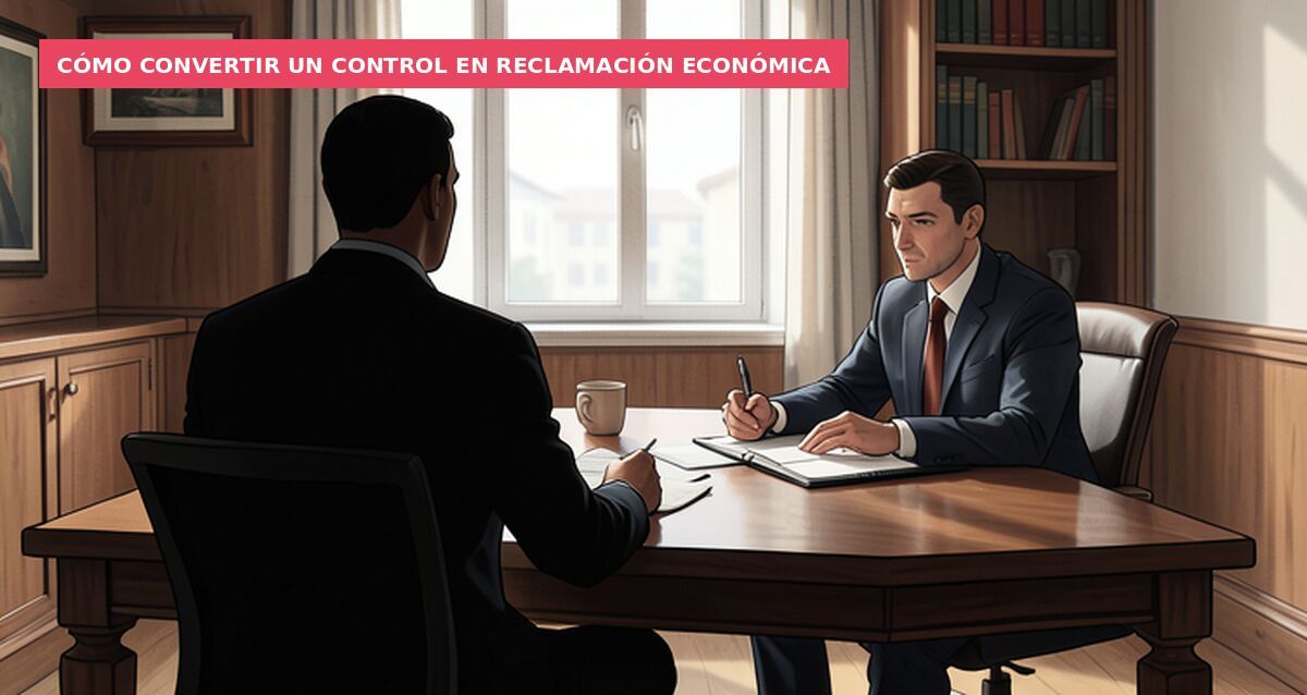 Cómo convertir un control en reclamación económica