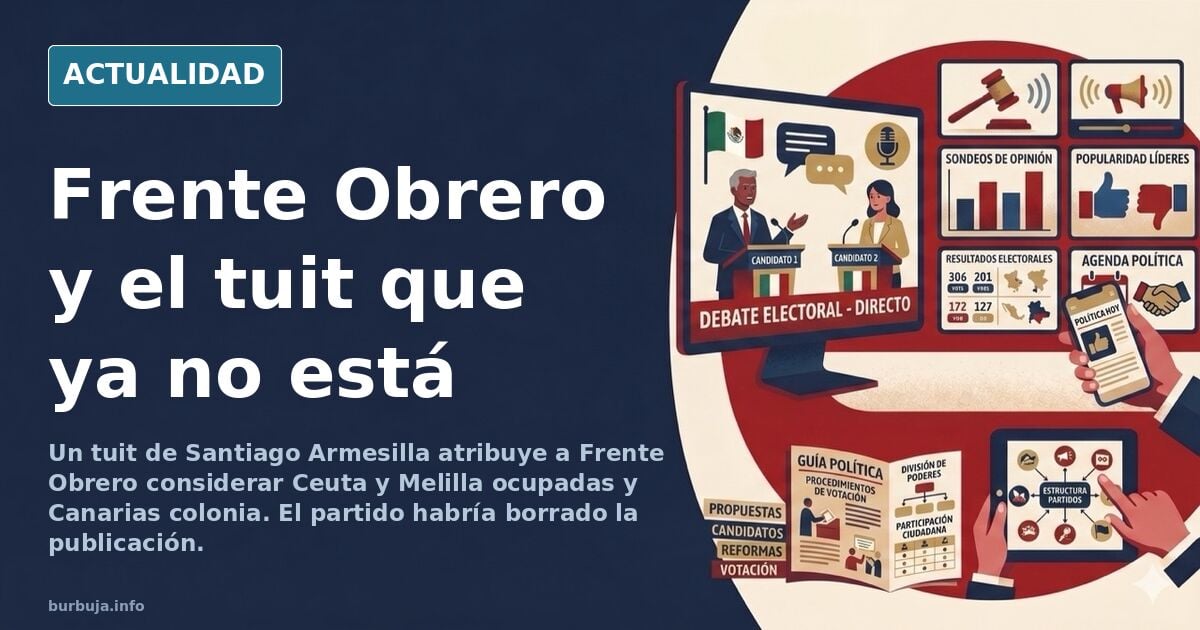 Frente Obrero y el tuit que ya no está
