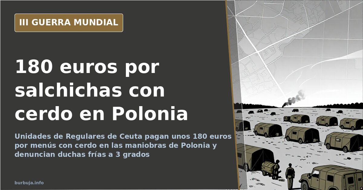 Spanische Soldaten in Polen: 180 Euro für Schweinefleisch-Menüs