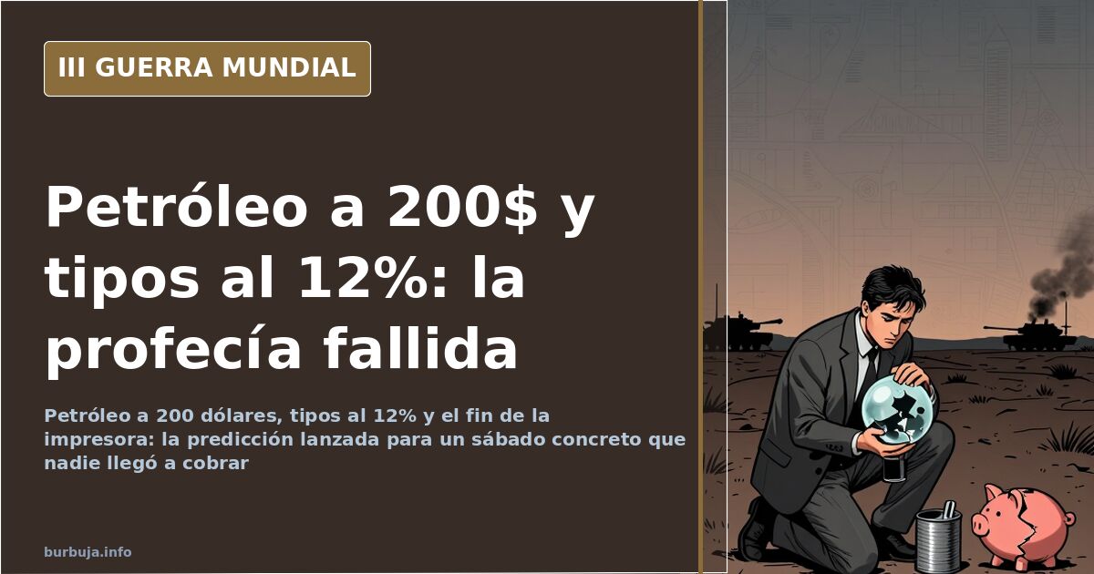Petróleo a 200$ y tipos al 12%: el sábado que no estalló