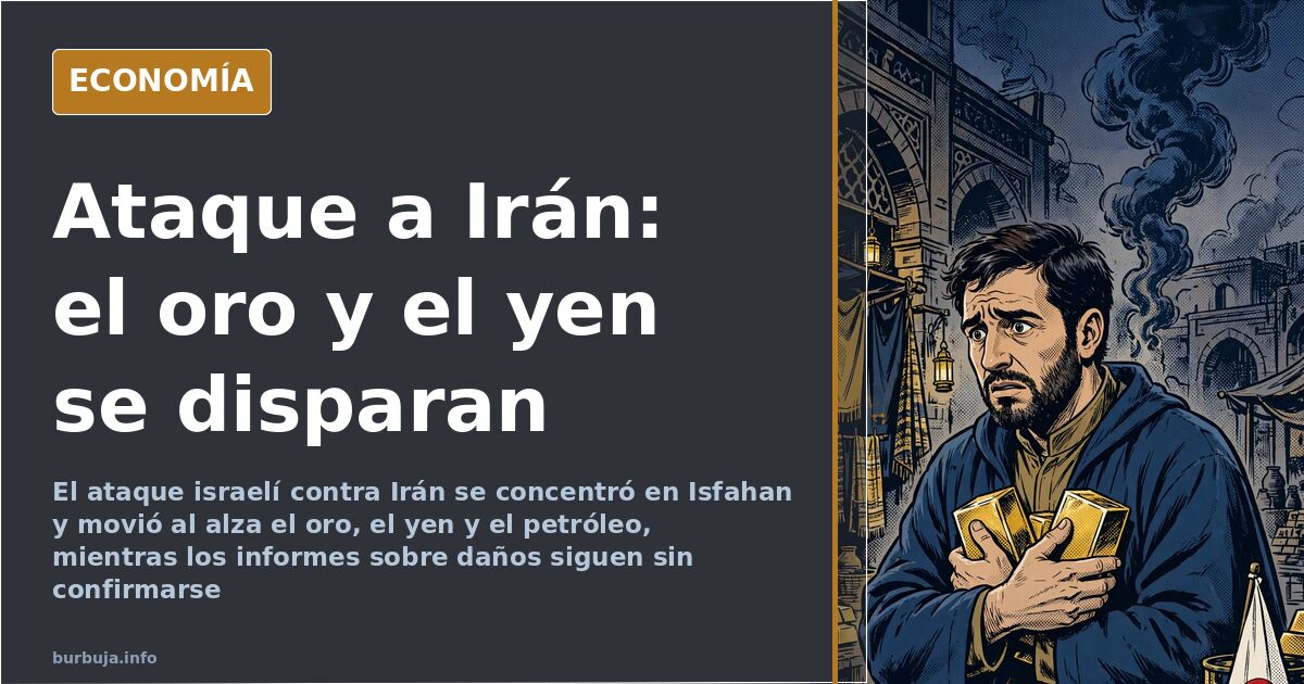 Israel ataca Irán: explosiones en Isfahan y fuga al oro