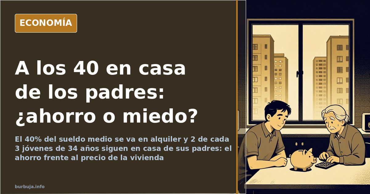 Casapapis a los 40: el ahorro frente al precio de la vivienda