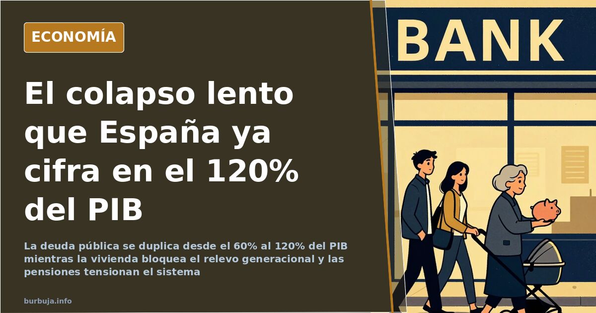 Vivienda y pensiones: el colapso lento de España en cifras