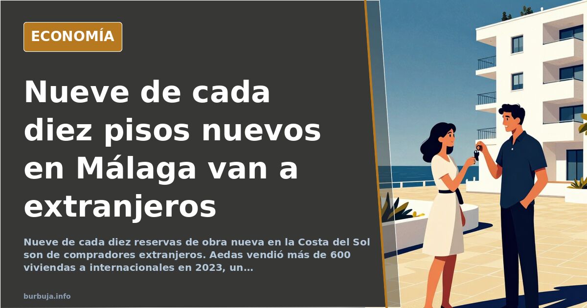 Vista de promociones de obra nueva en la Costa del Sol con grúas y edificios blancos junto al mar Mediterráneo