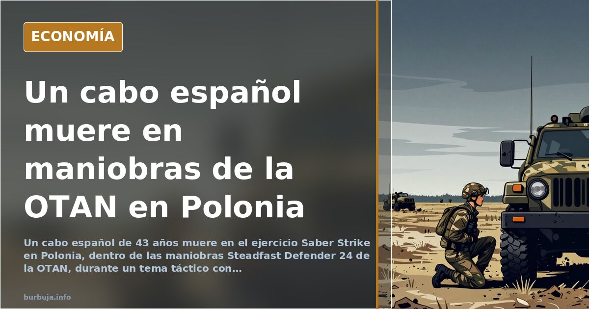 Muere un militar español en fuego real de la OTAN en Polonia