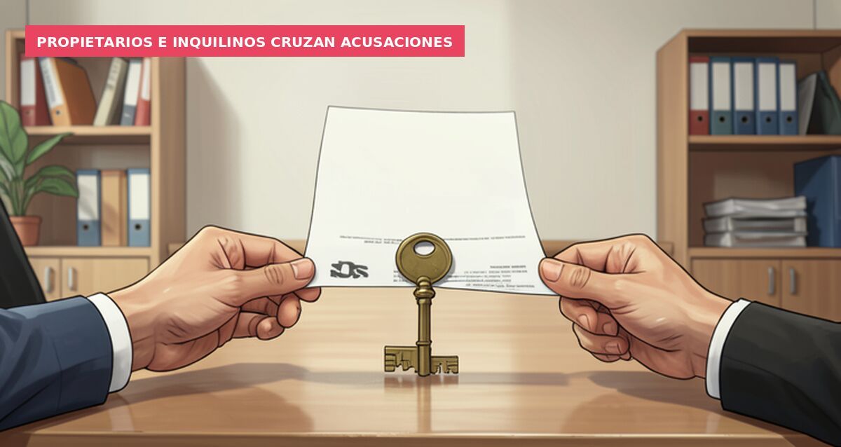 Propietarios e inquilinos cruzan acusaciones